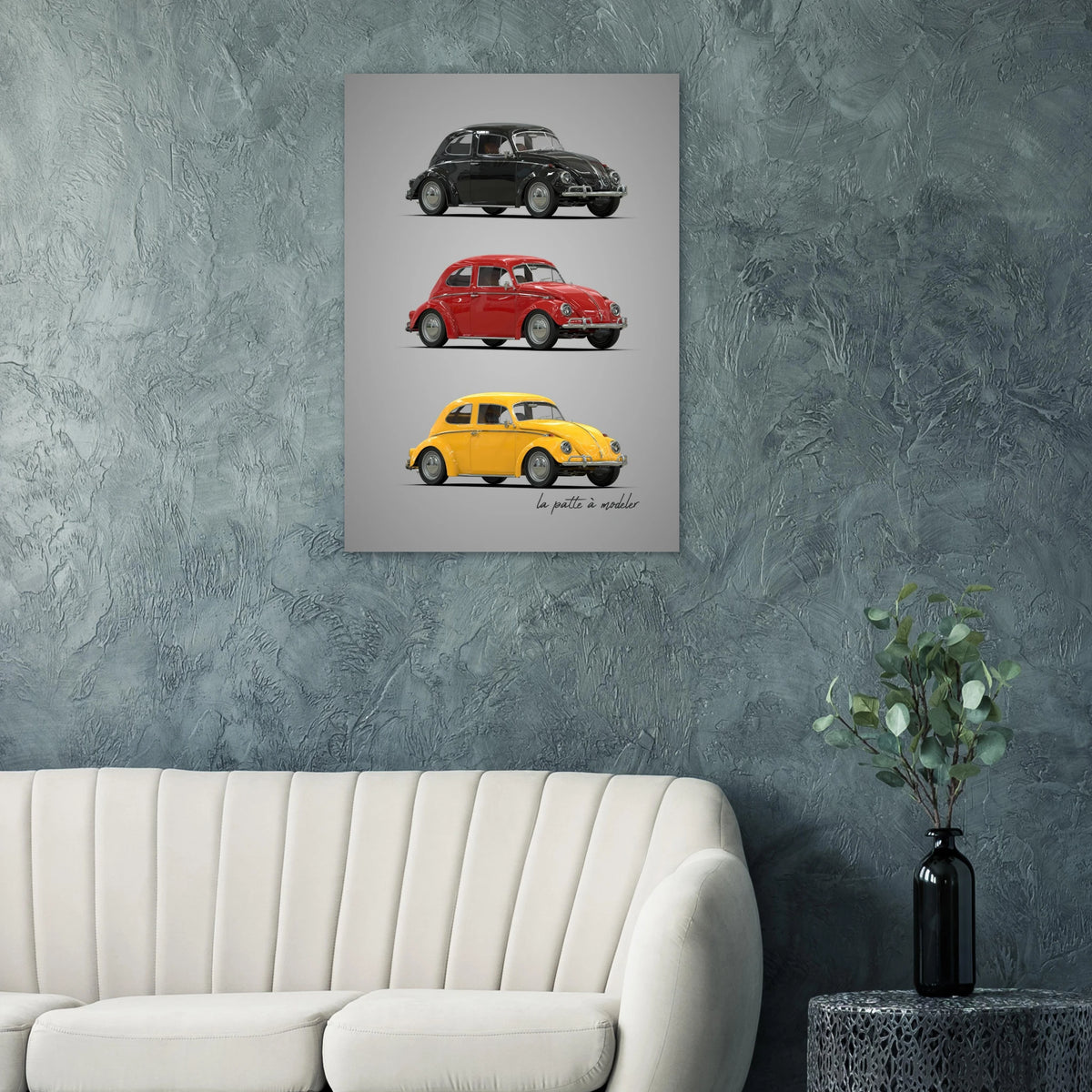German Classic Car Aluminum Print - Vintage Heritage Art