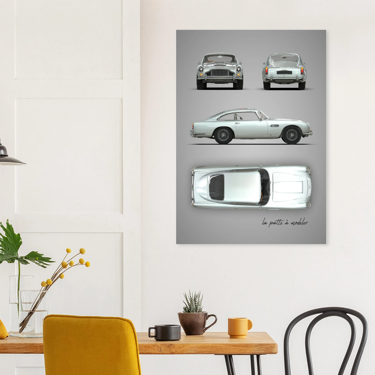 British Sports Car Aluminum Print - Classic GT Icon Art