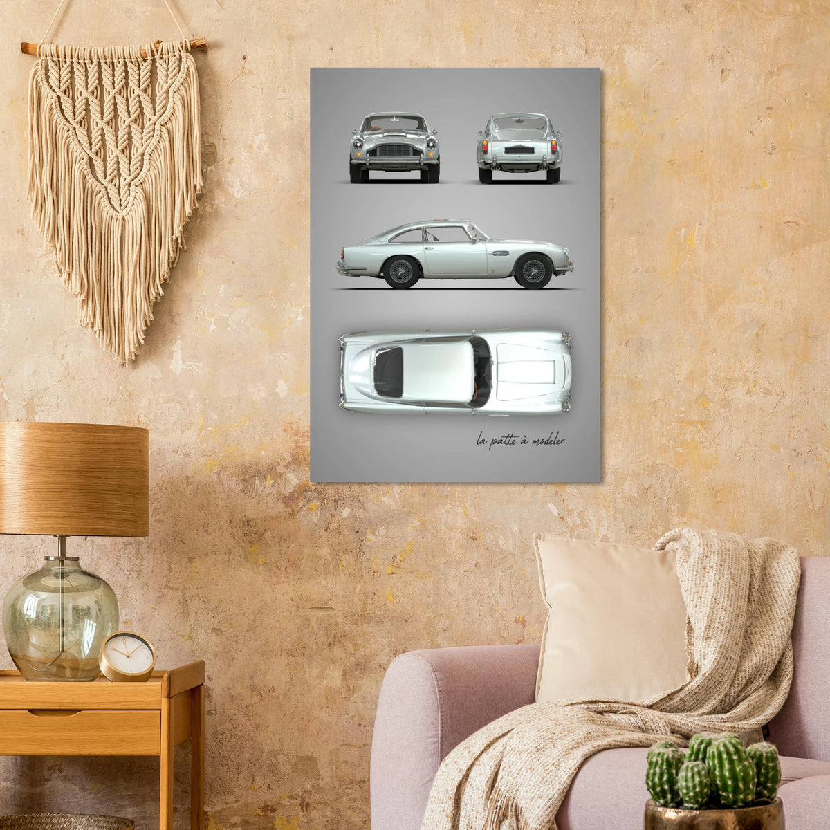 British Sports Car Aluminum Print - Classic GT Icon Art