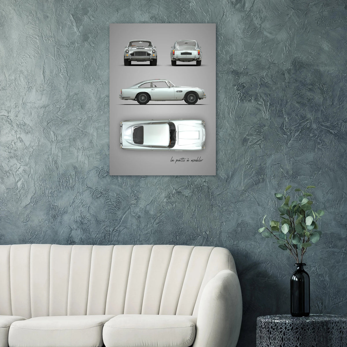 British Sports Car Aluminum Print - Classic GT Icon Art