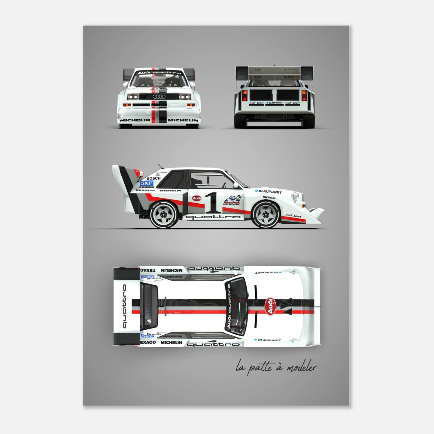 German Rally Legend Aluminum Print - 4WD Motorsport Art