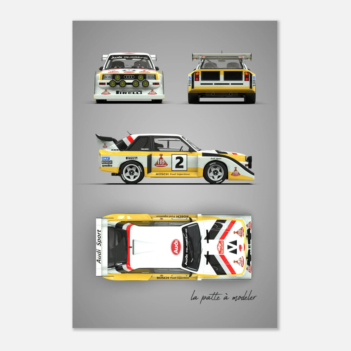 German Rally Legend Aluminum Print - 4WD Motorsport Art