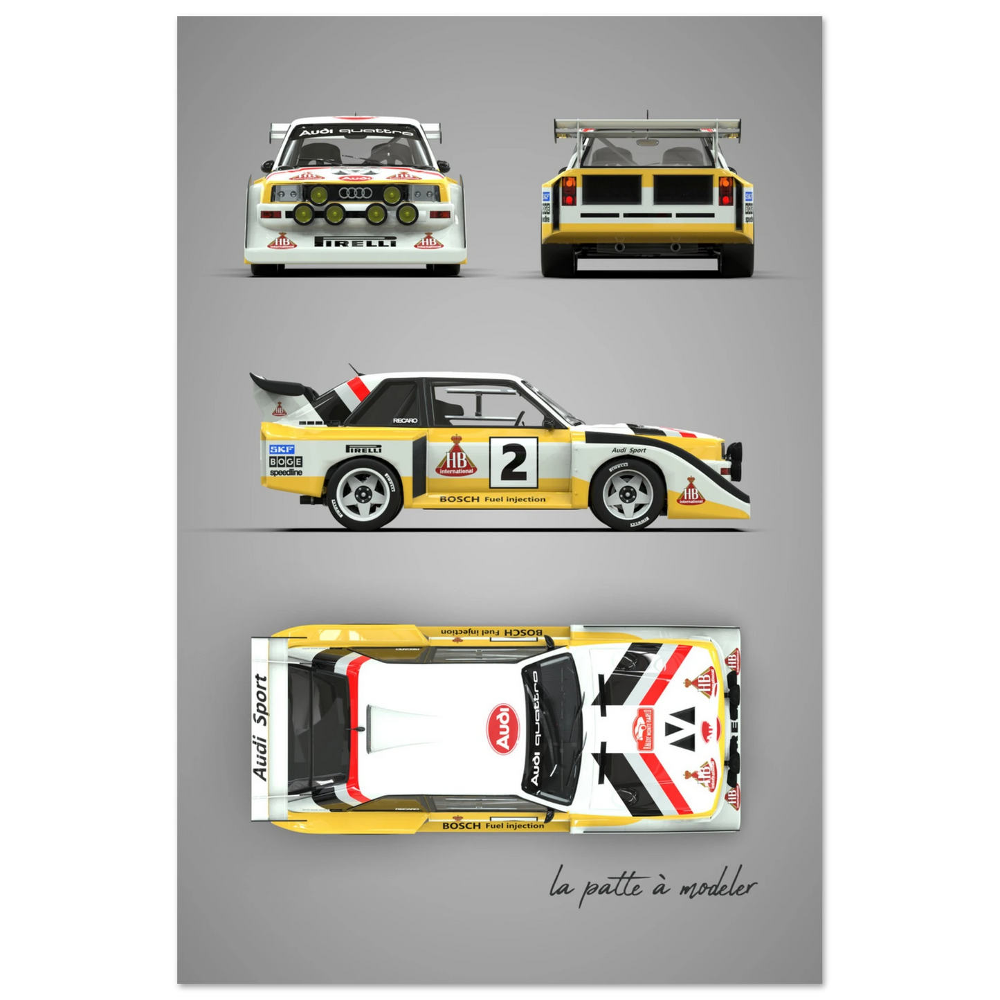 German Rally Legend Aluminum Print - 4WD Motorsport Art