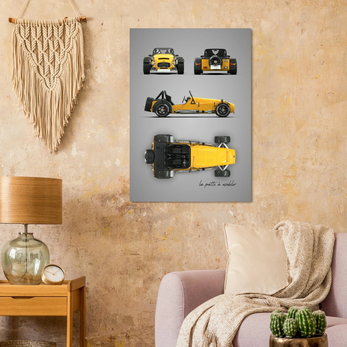 British Track Car Aluminum Print - Pure Performance Art