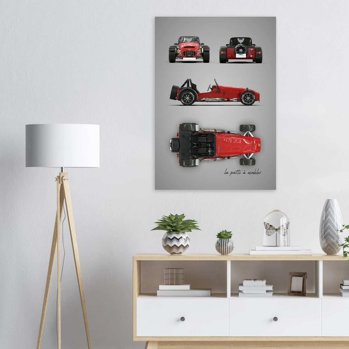 British Sports Car Aluminum Print - Driving Experience Art