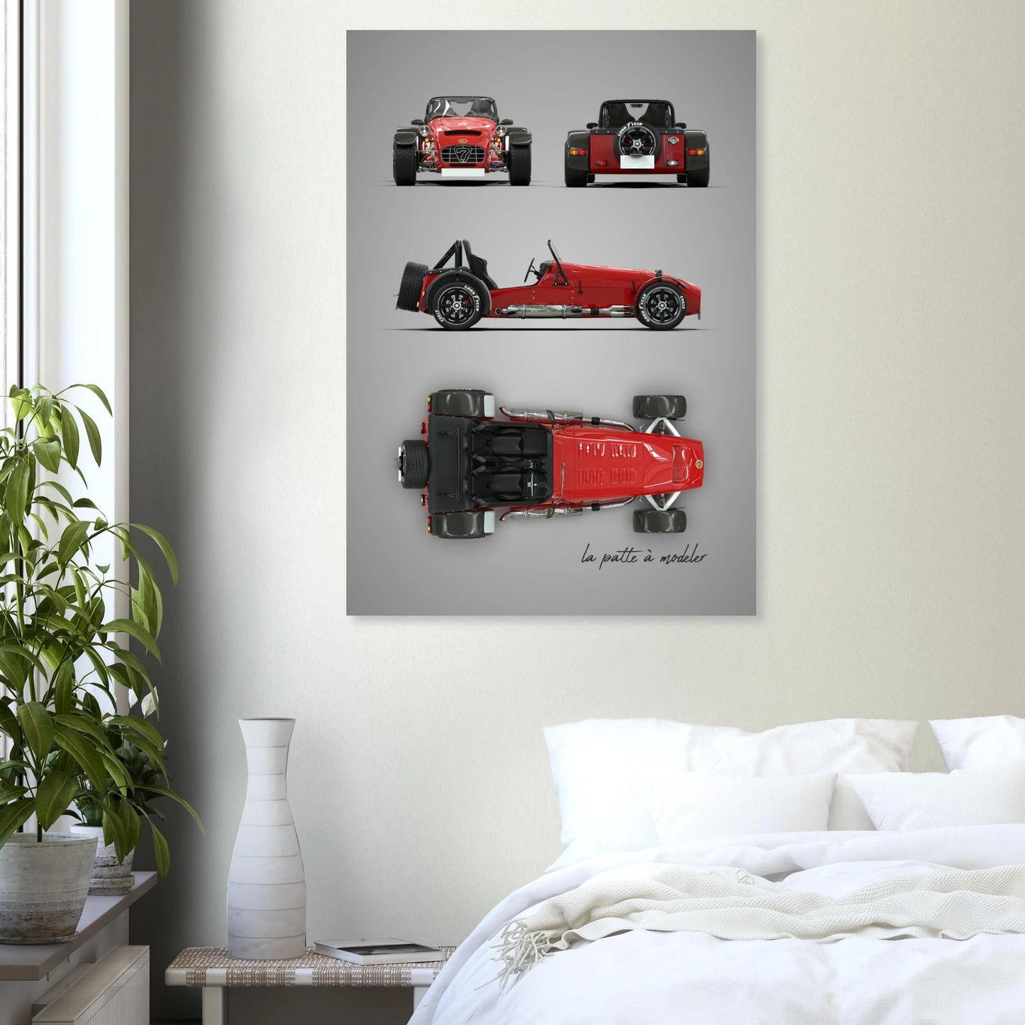 British Sports Car Aluminum Print - Driving Experience Art