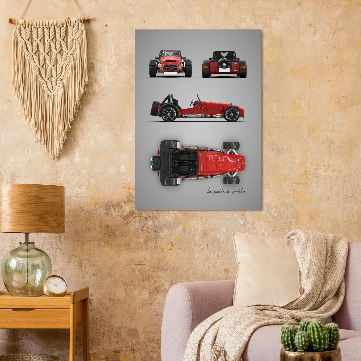 British Sports Car Aluminum Print - Driving Experience Art