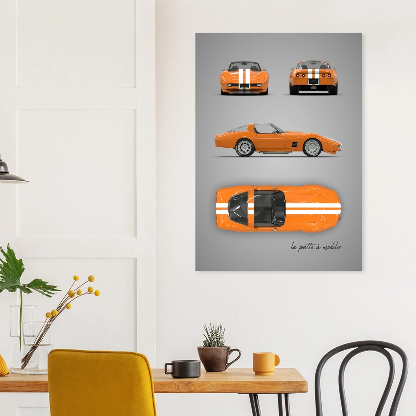 art, poster, aluminium print, wall art, automotive, gift, blueprint, car enthusiast, vintage car, classic car, motorcycle, race car, rally car, home decor