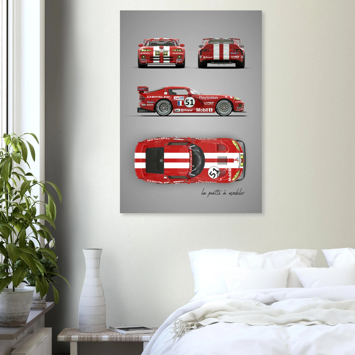 American Muscle Car Aluminum Print - Classic Performance Art