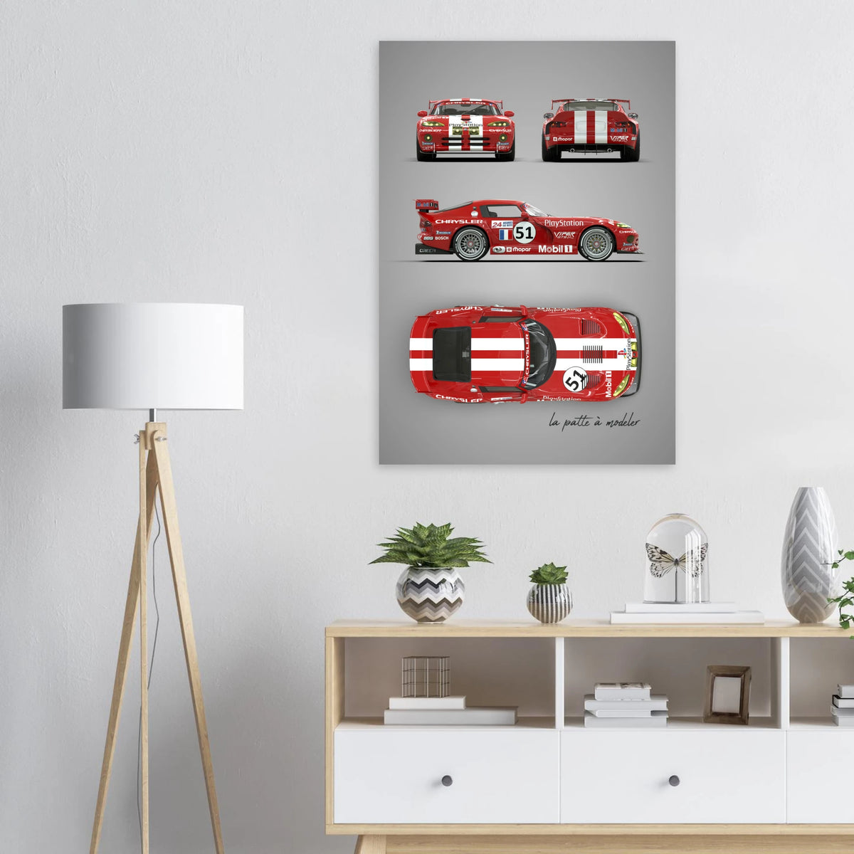 American Muscle Car Aluminum Print - Classic Performance Art