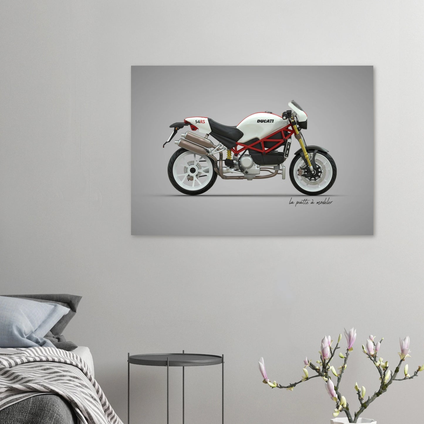 Italian Motorcycle Aluminum Print - Performance Icon Art