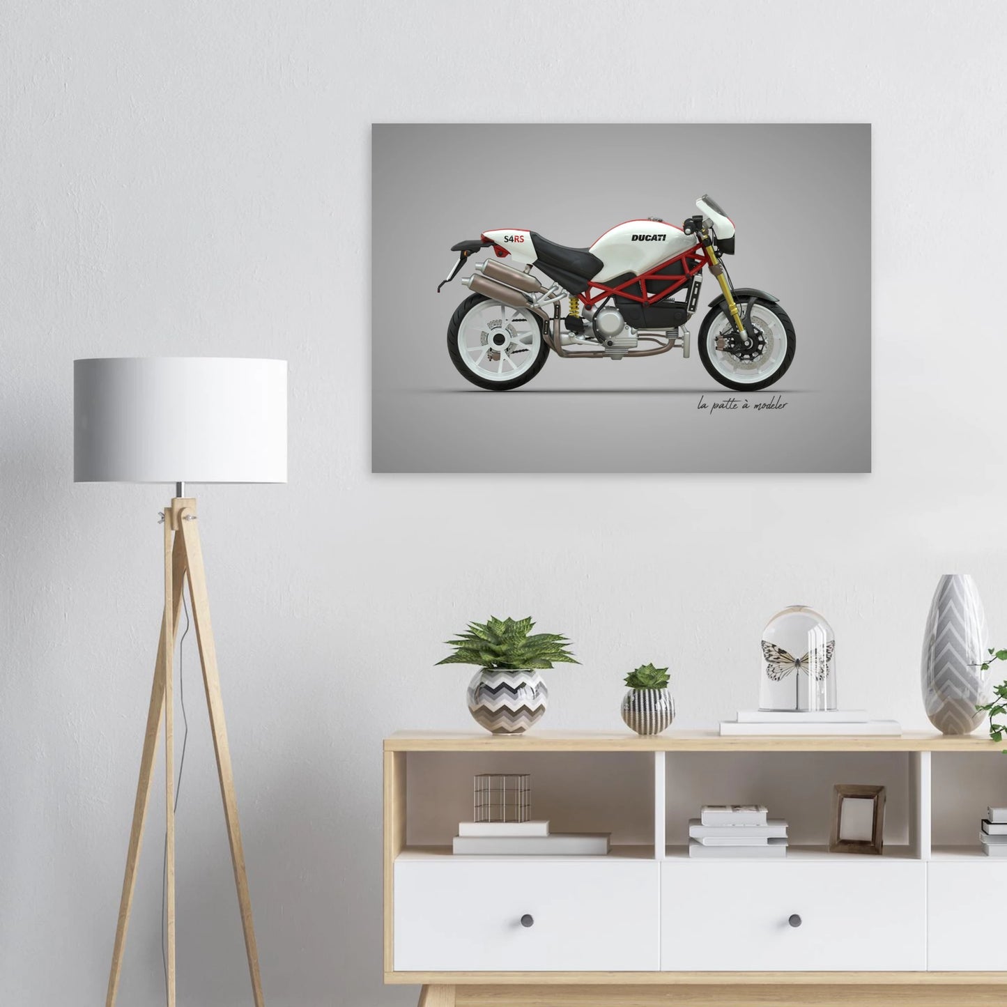 Italian Motorcycle Aluminum Print - Performance Icon Art