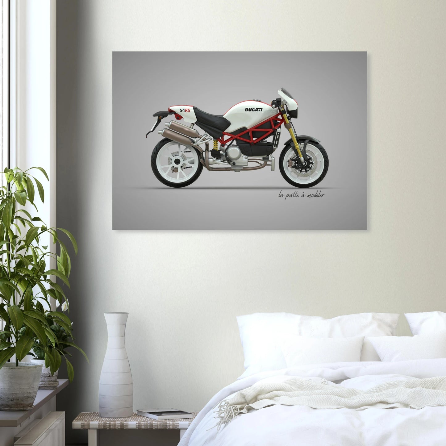 Italian Motorcycle Aluminum Print - Performance Icon Art