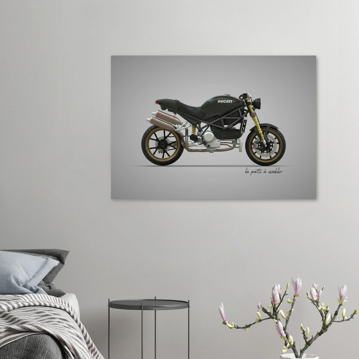 Italian Motorcycle Aluminum Print - Performance Heritage Art