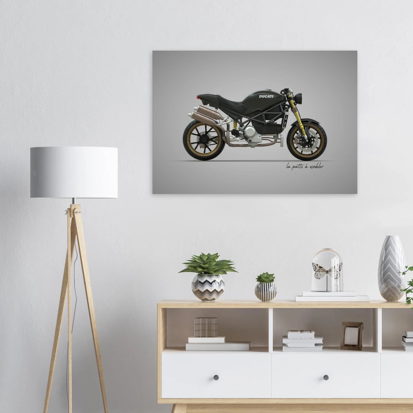 Italian Motorcycle Aluminum Print - Performance Heritage Art