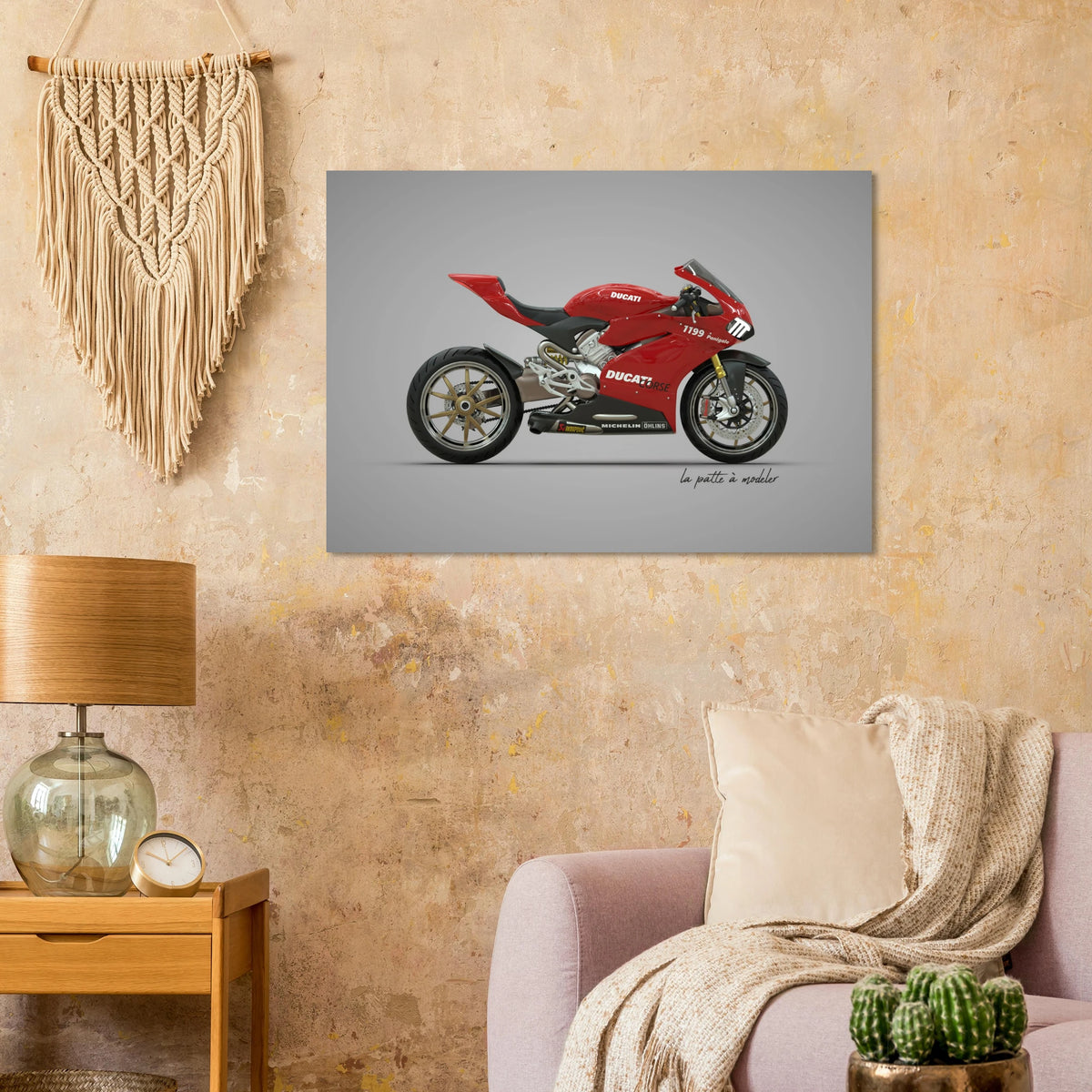 Italian Motorcycle Aluminum Print - Racing Legend Art