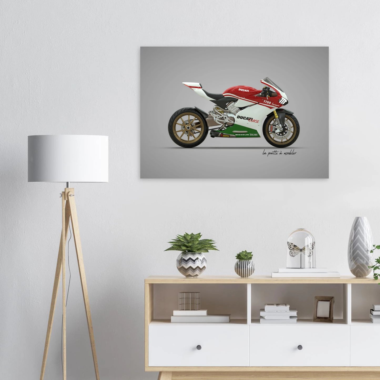 Italian Motorcycle Aluminum Print - Performance Icon Art