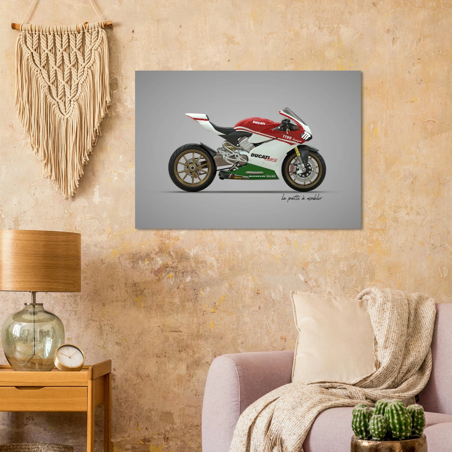 Italian Motorcycle Aluminum Print - Performance Icon Art