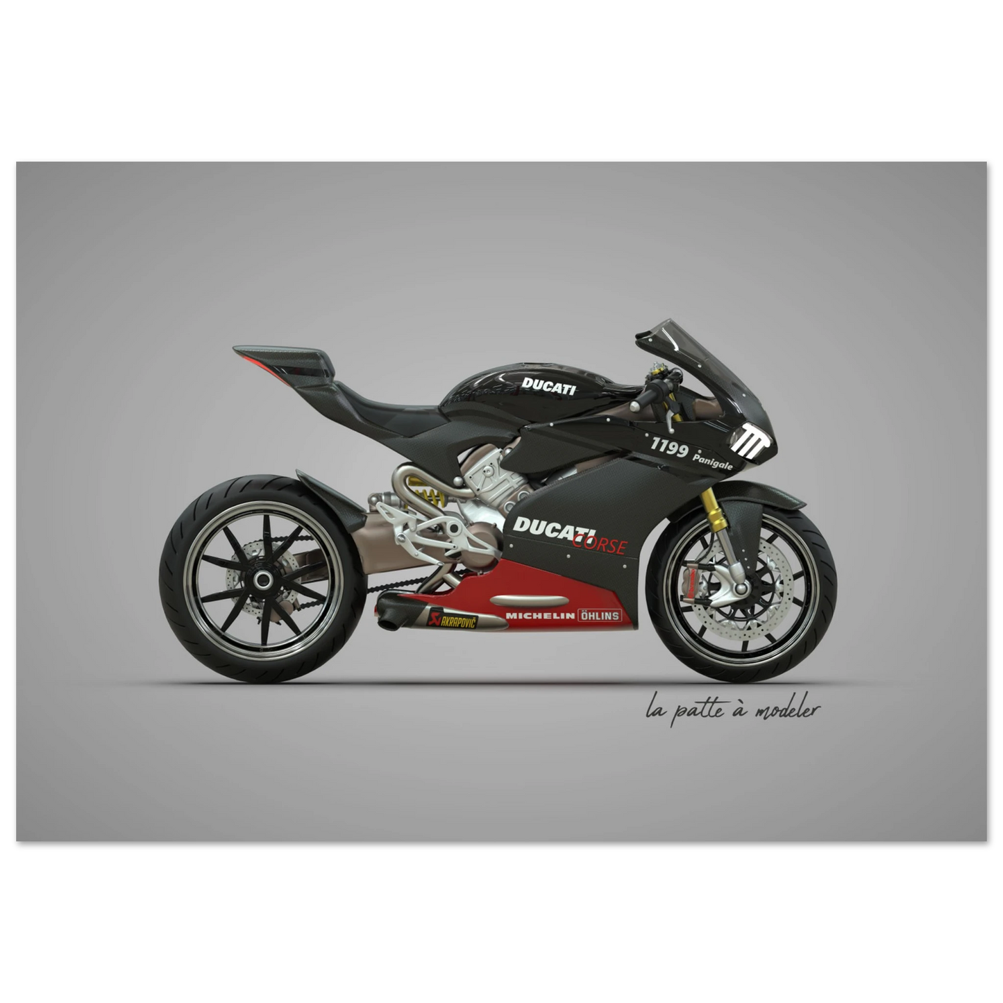 Italian Motorcycle Aluminum Print - Racing Heritage Art