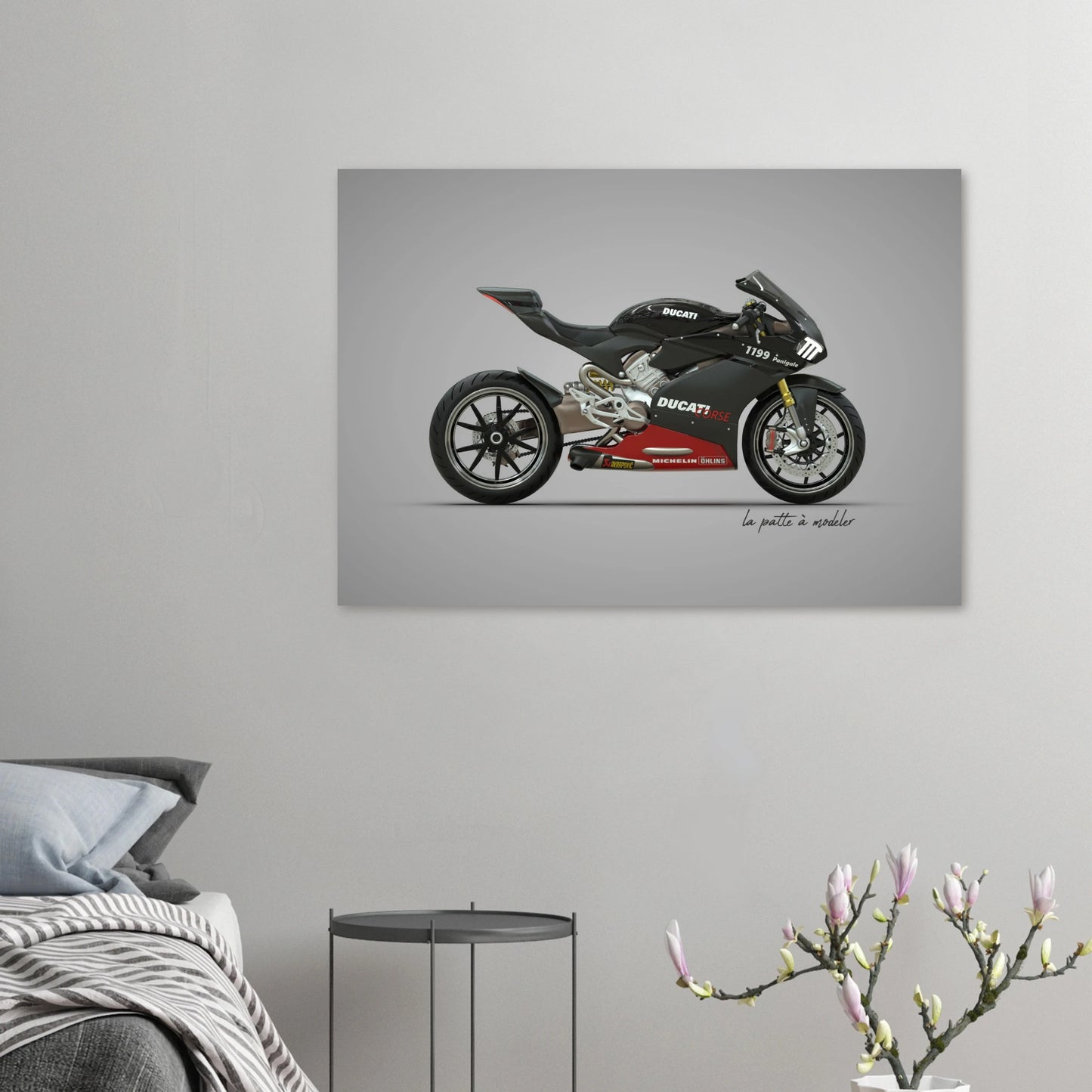 Italian Motorcycle Aluminum Print - Racing Heritage Art