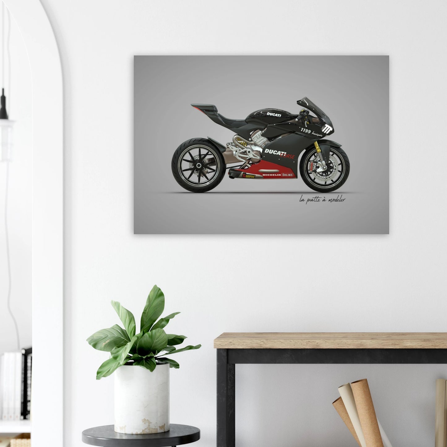 Italian Motorcycle Aluminum Print - Racing Heritage Art
