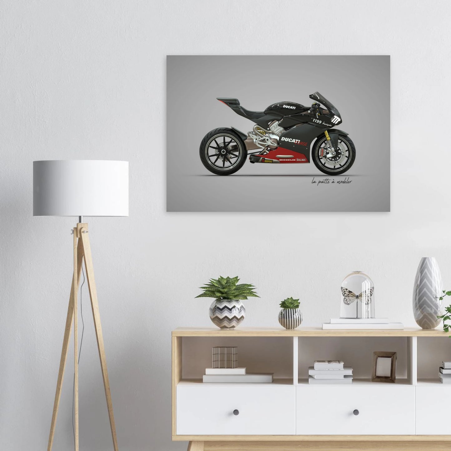 Italian Motorcycle Aluminum Print - Racing Heritage Art