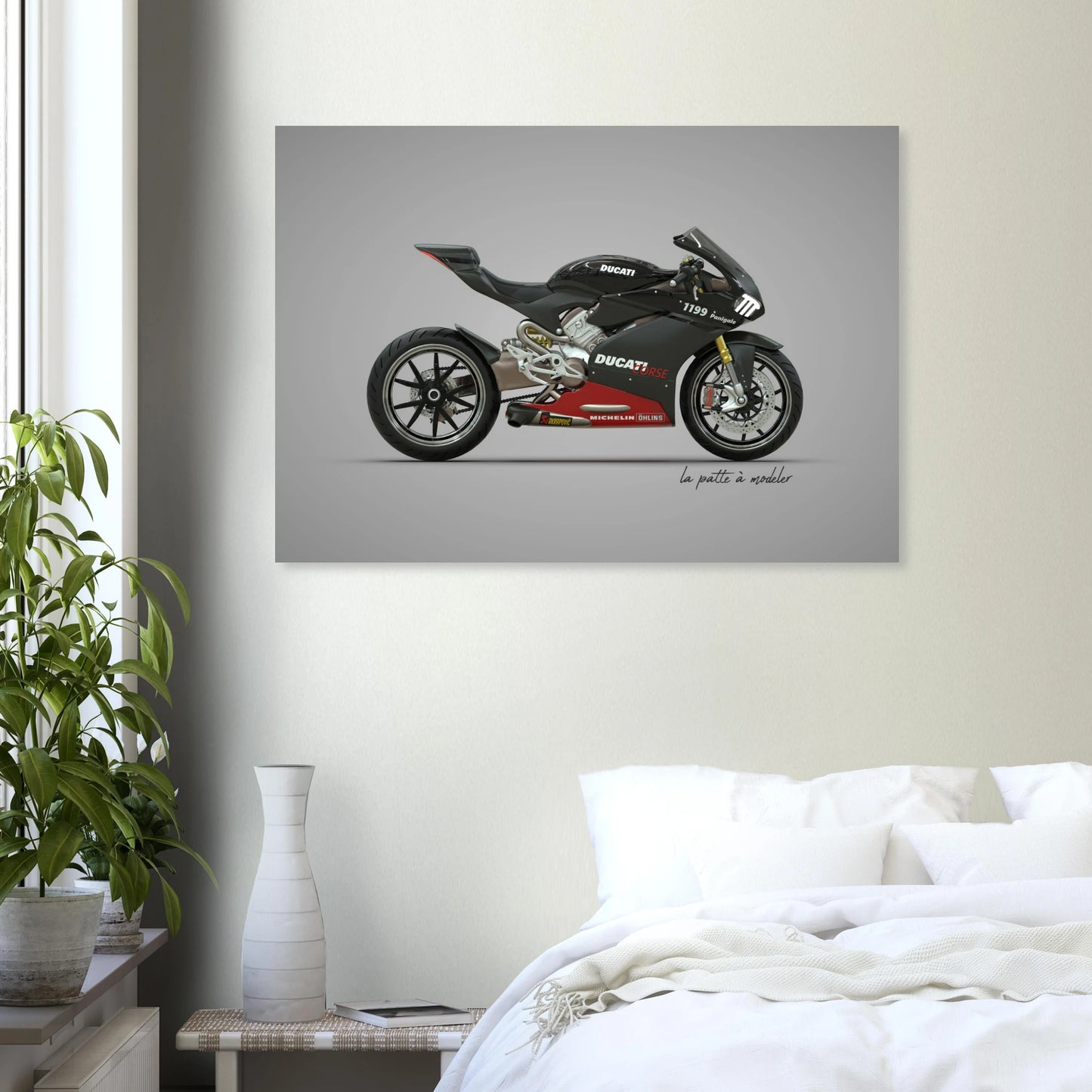 Italian Motorcycle Aluminum Print - Racing Heritage Art