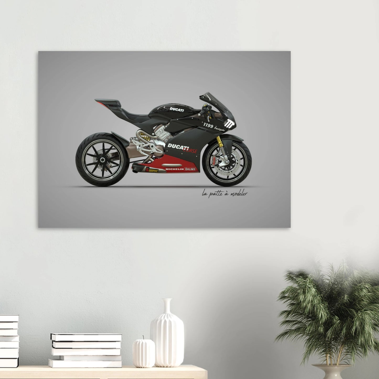 Italian Motorcycle Aluminum Print - Racing Heritage Art