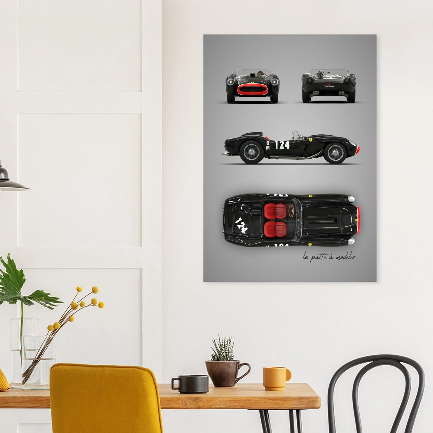 Italian Sports Car Aluminum Print - GT Racing Legend Art