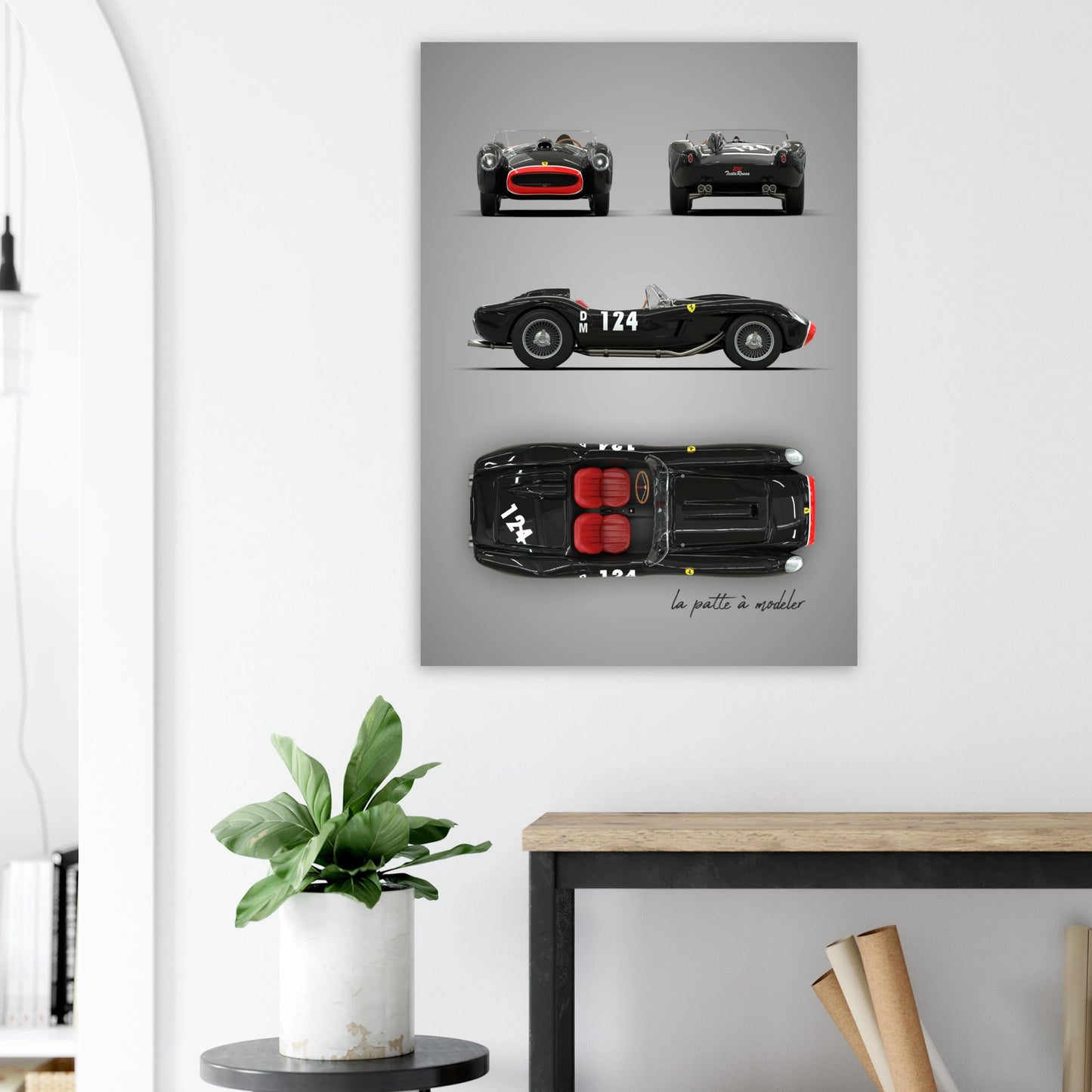 Italian Sports Car Aluminum Print - GT Racing Legend Art