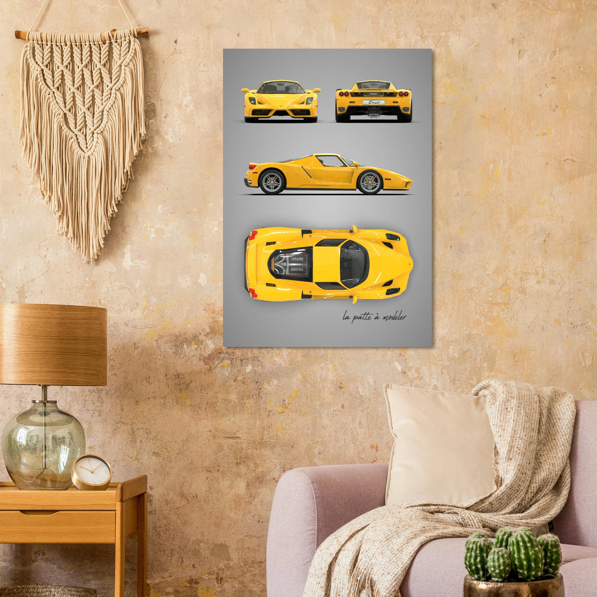 Italian Sports Car Aluminum Print - Classic Heritage Art