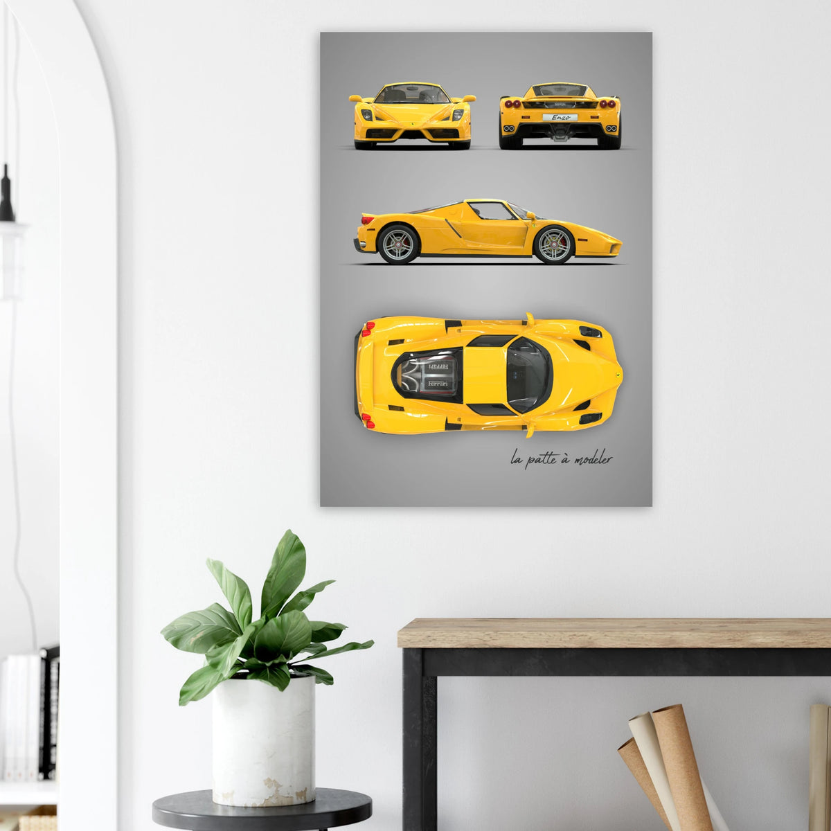 Italian Sports Car Aluminum Print - Classic Heritage Art