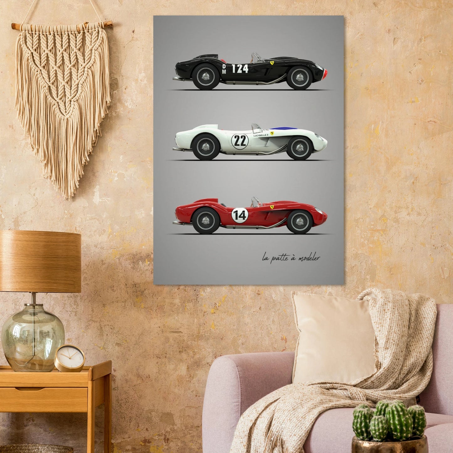 Italian Sports Car Poster - Classic Racing Art Print