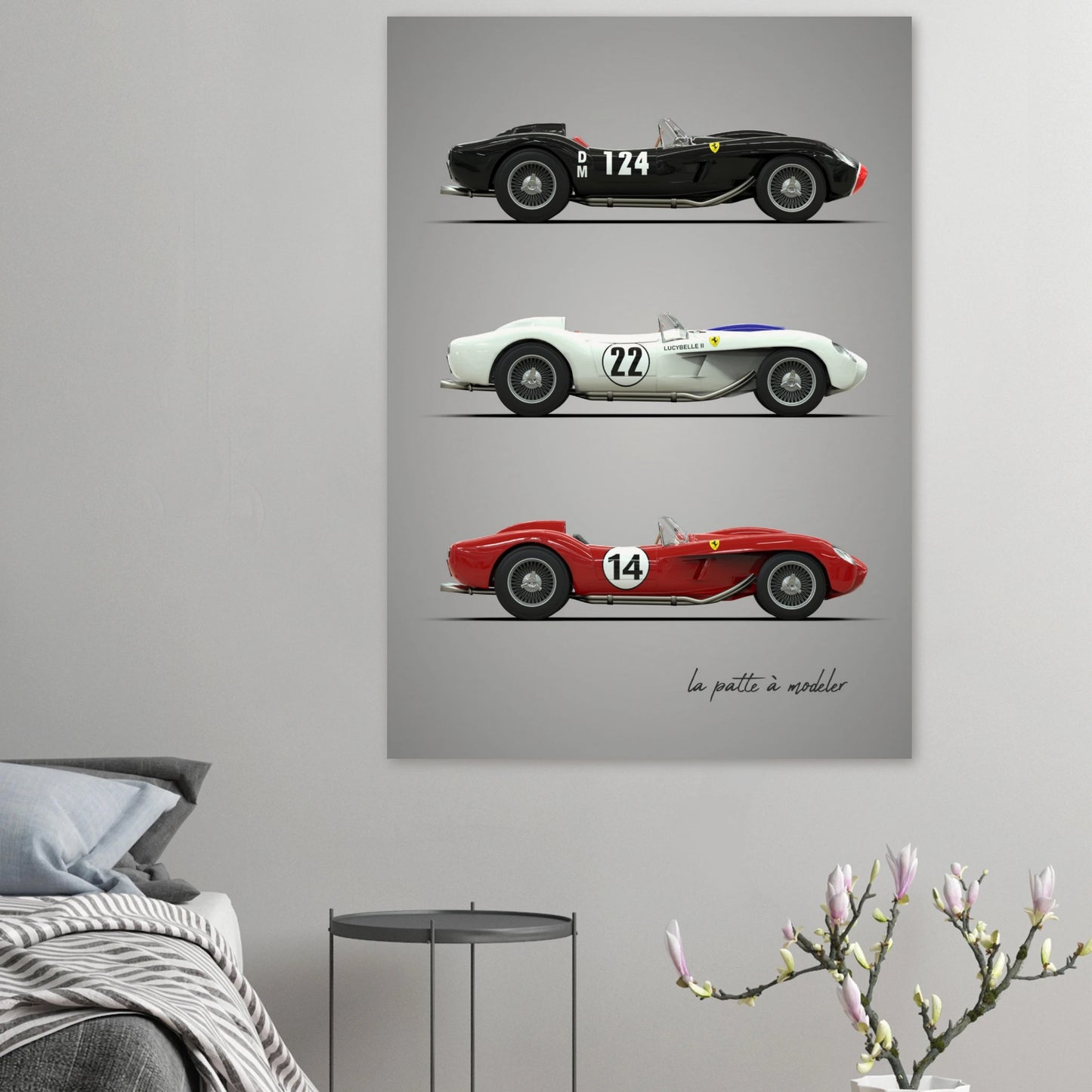 Italian Sports Car Poster - Classic Racing Art Print