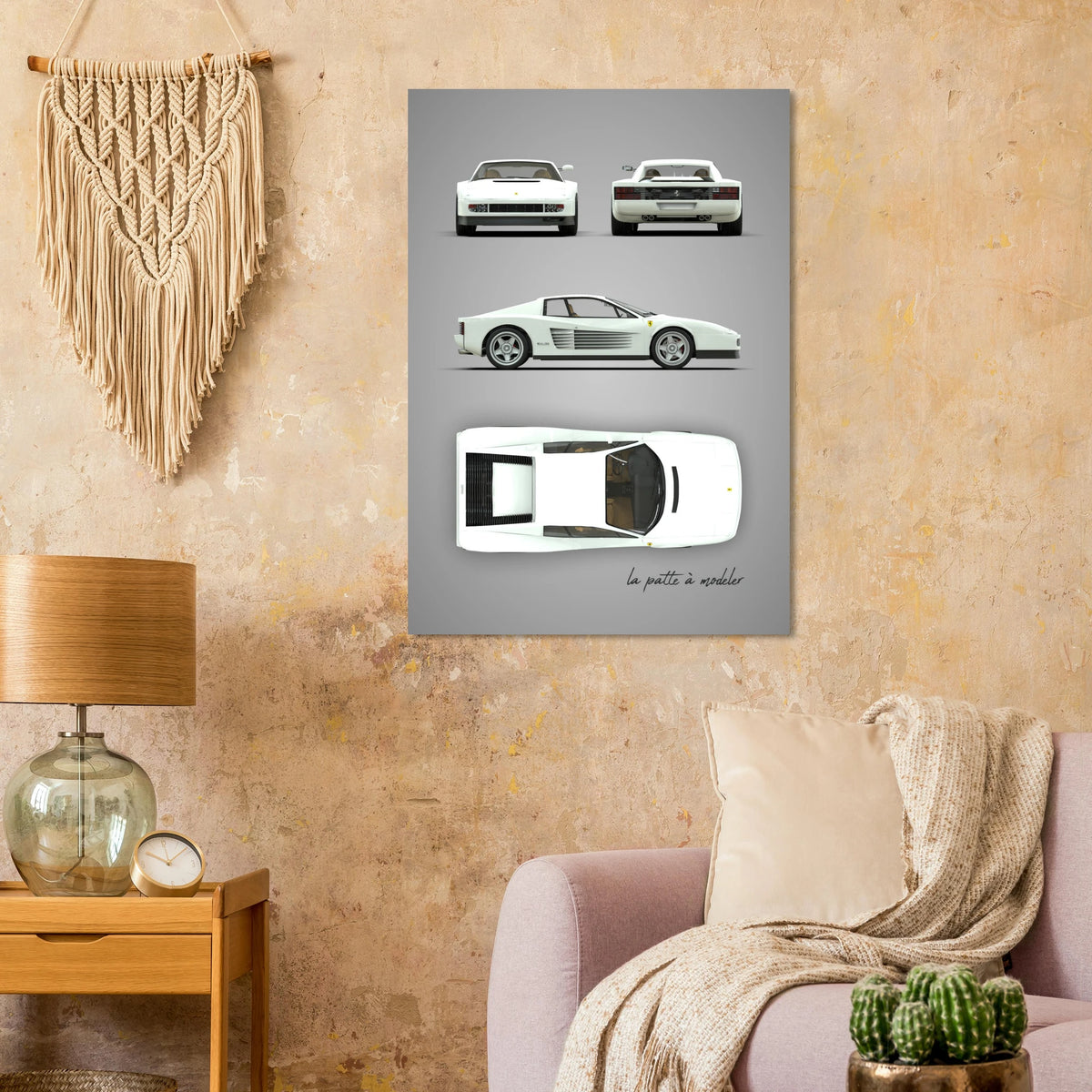 Italian Sports Car Aluminum Print - Classic Racing Heritage Art