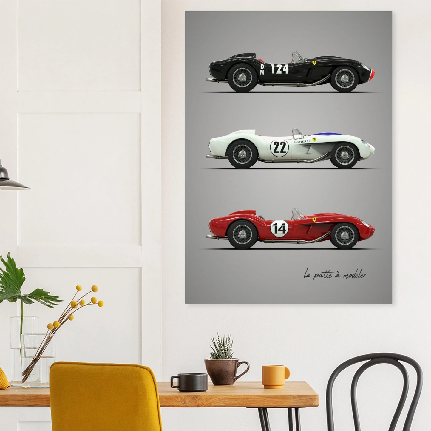 Italian Sports Car Poster - Classic Racing Art Print