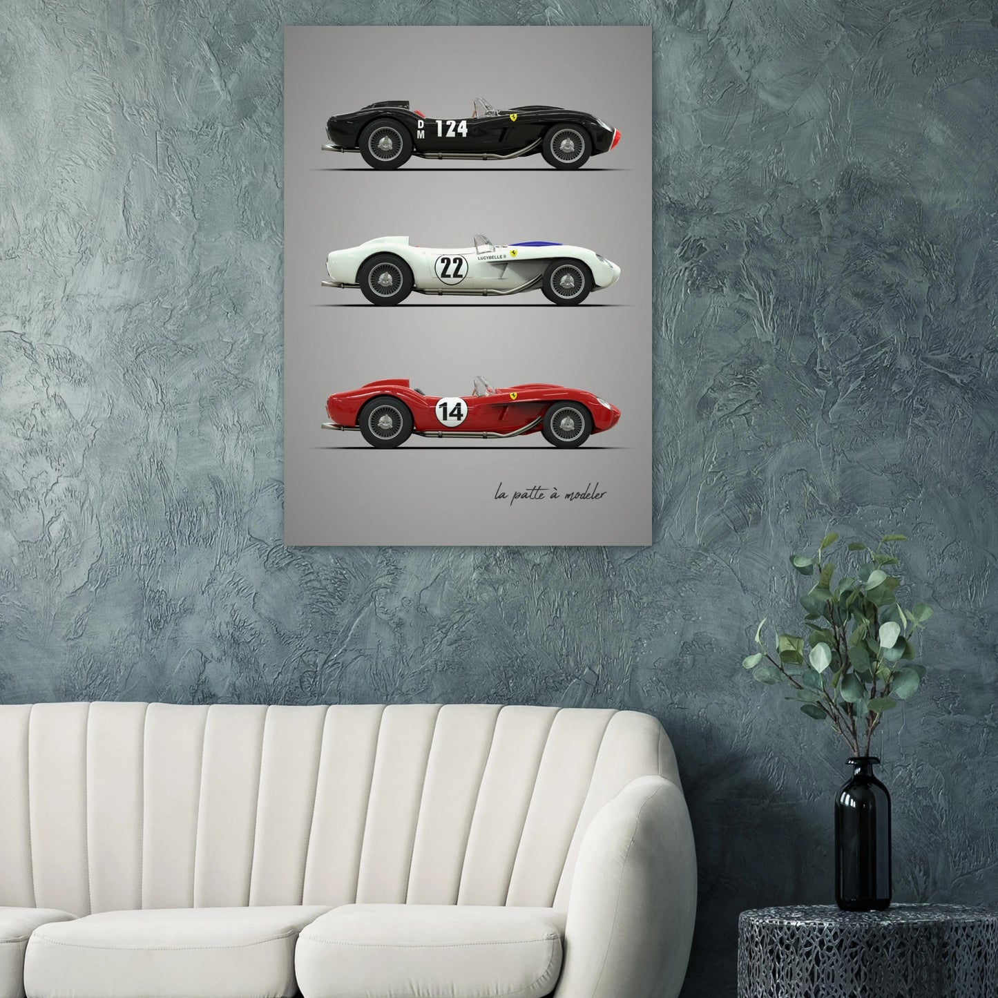 Italian Sports Car Poster - Classic Racing Art Print