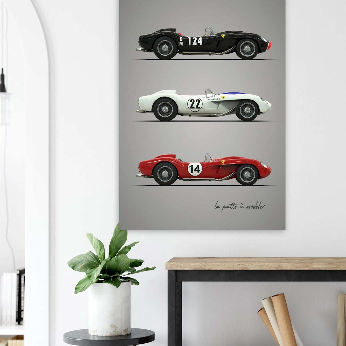 Italian Sports Car Poster - Classic Racing Art Print