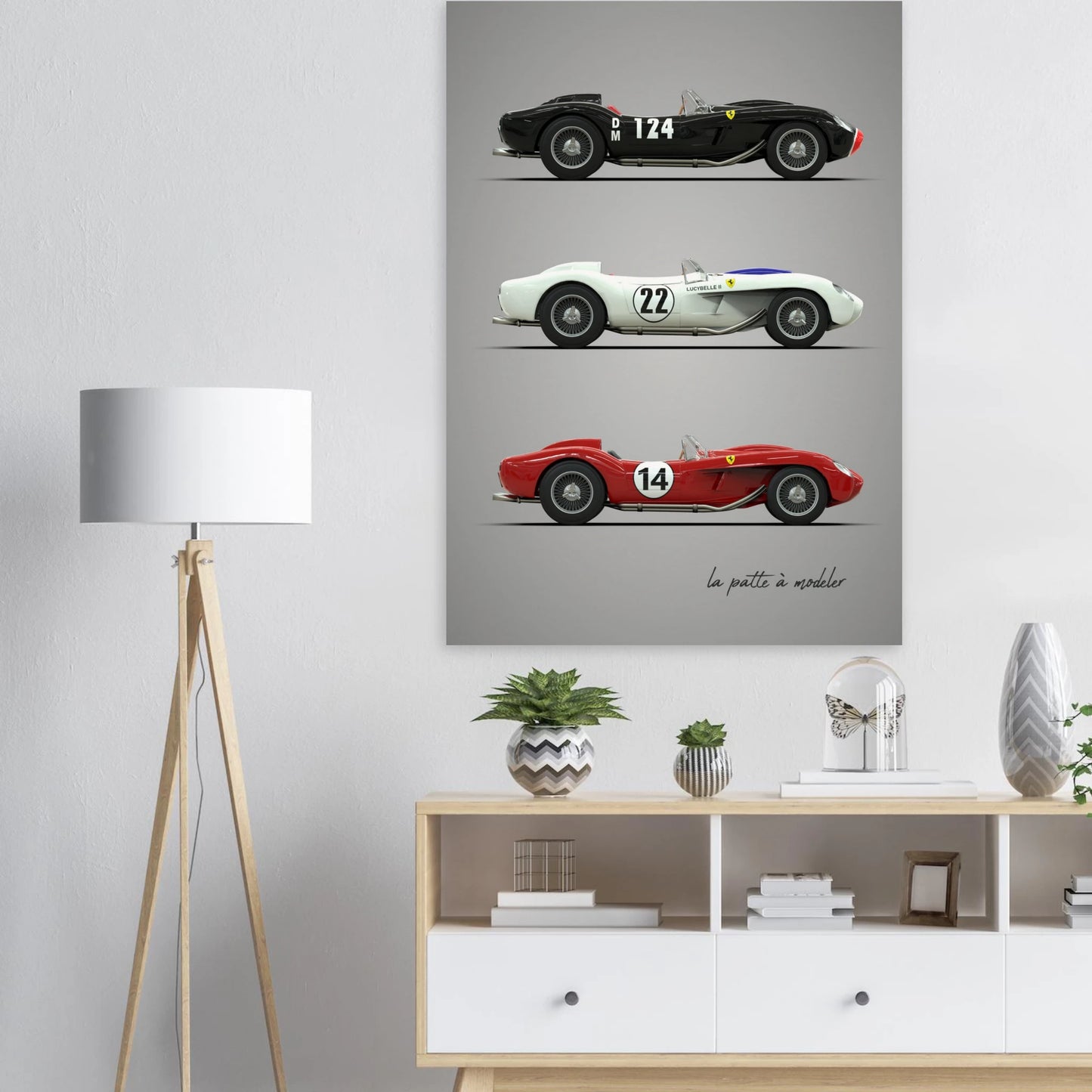 Italian Sports Car Poster - Classic Racing Art Print