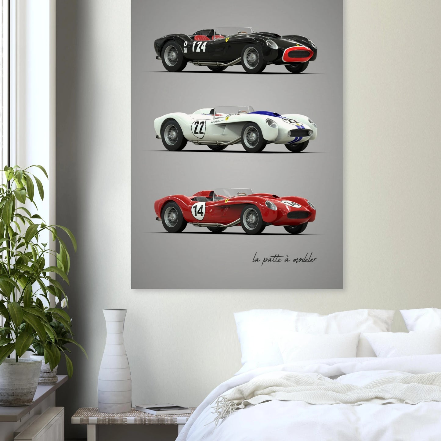 Italian GT Car Poster - Classic Sports Car Art Print