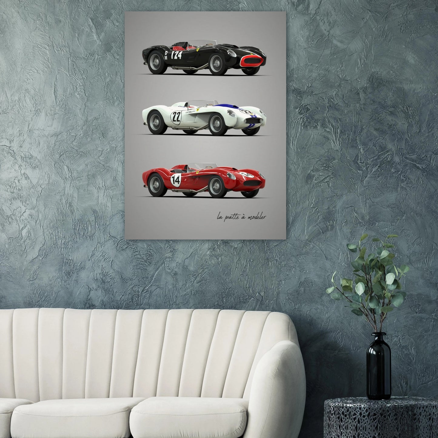 Italian GT Car Poster - Classic Sports Car Art Print