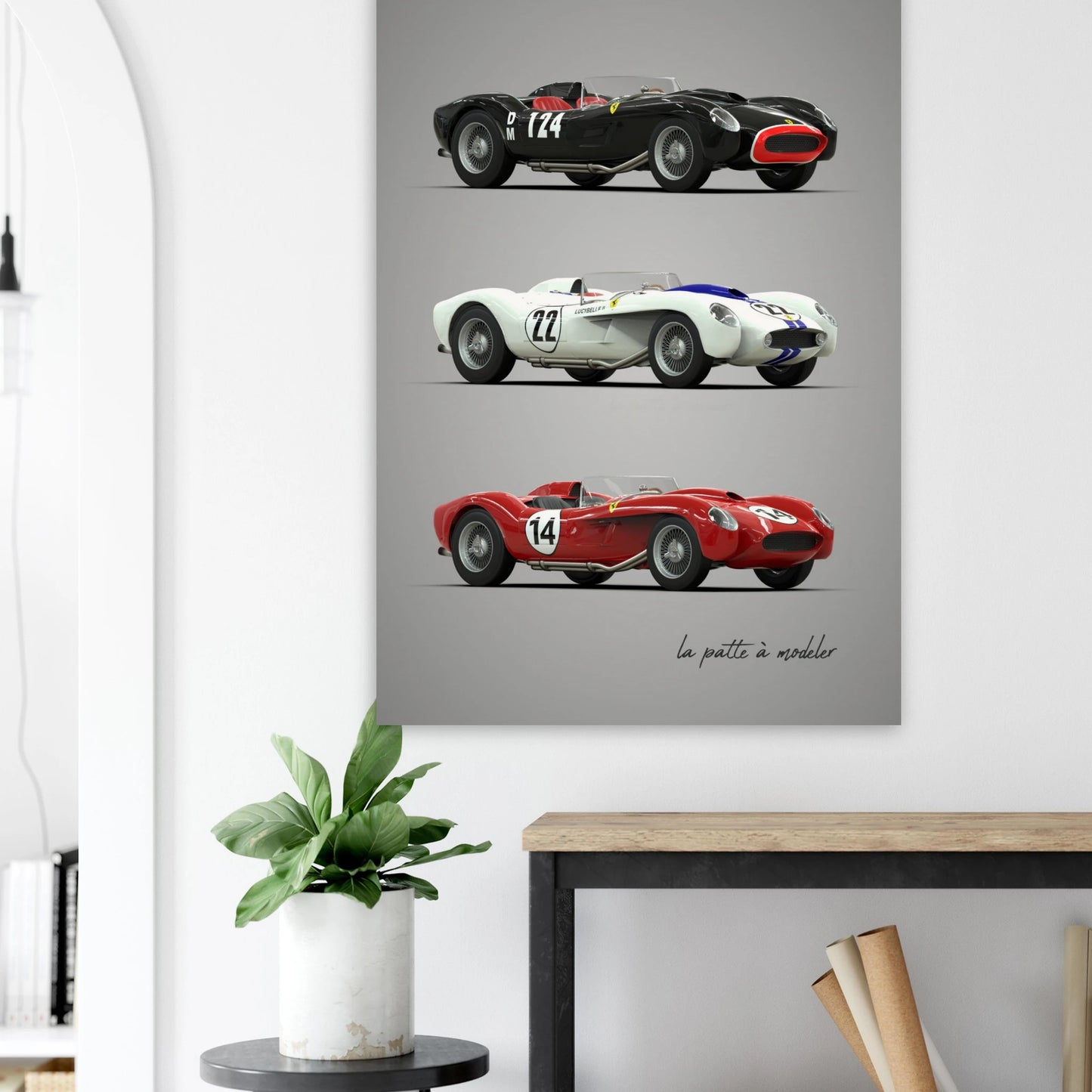 Italian GT Car Poster - Classic Sports Car Art Print
