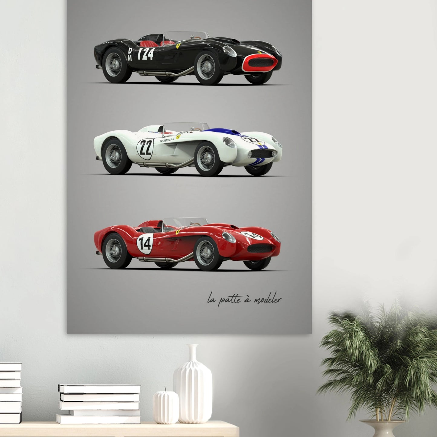 Italian GT Car Poster - Classic Sports Car Art Print