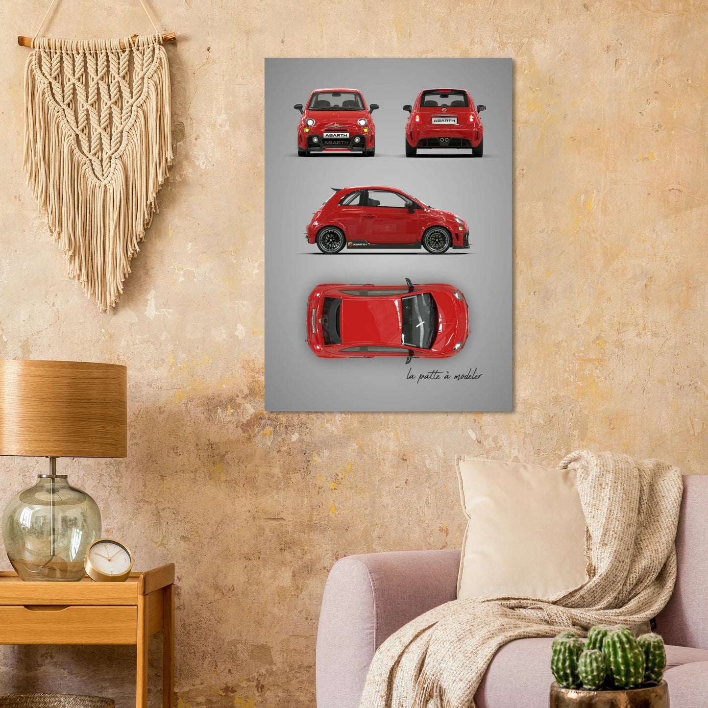 Italian Vintage Car Aluminum Print - Classic Heritage Art