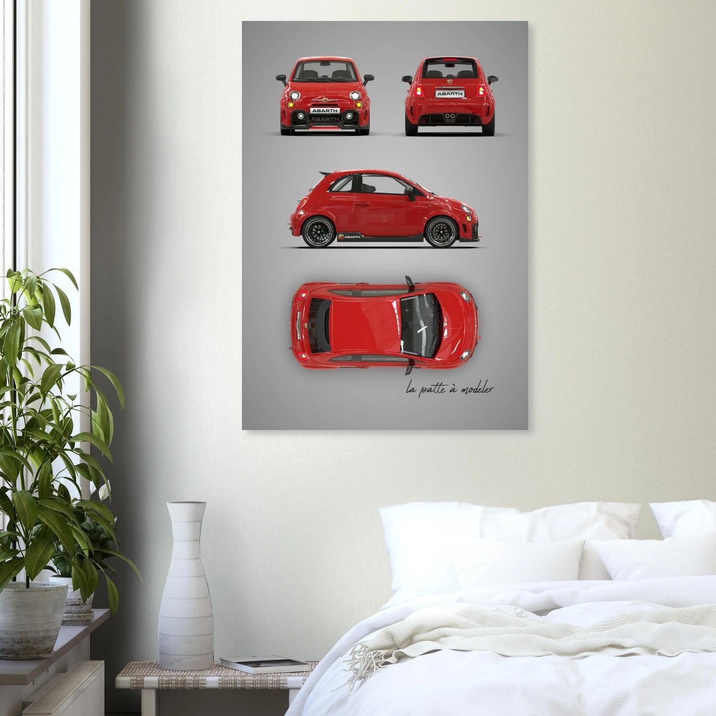 Italian Vintage Car Aluminum Print - Classic Heritage Art