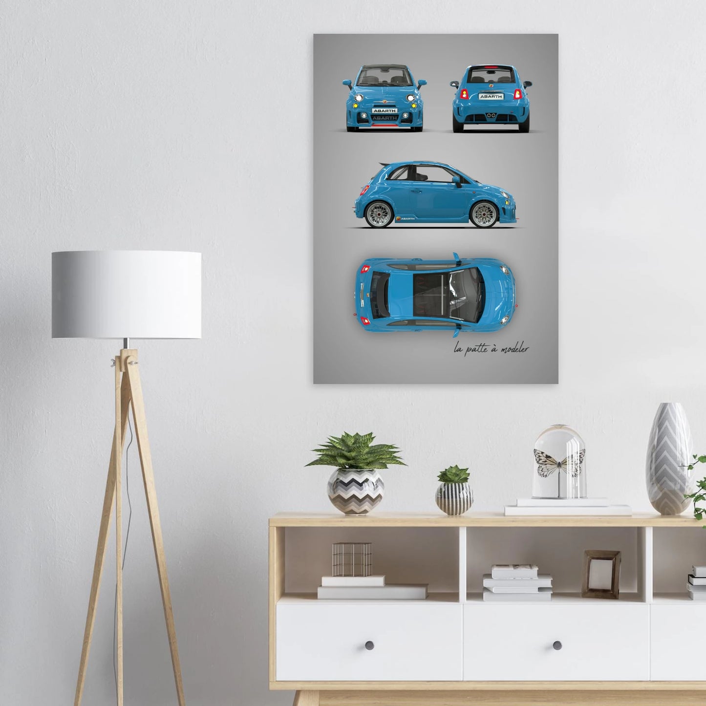 Italian Classic Car Aluminum Print - Vintage Icon Art