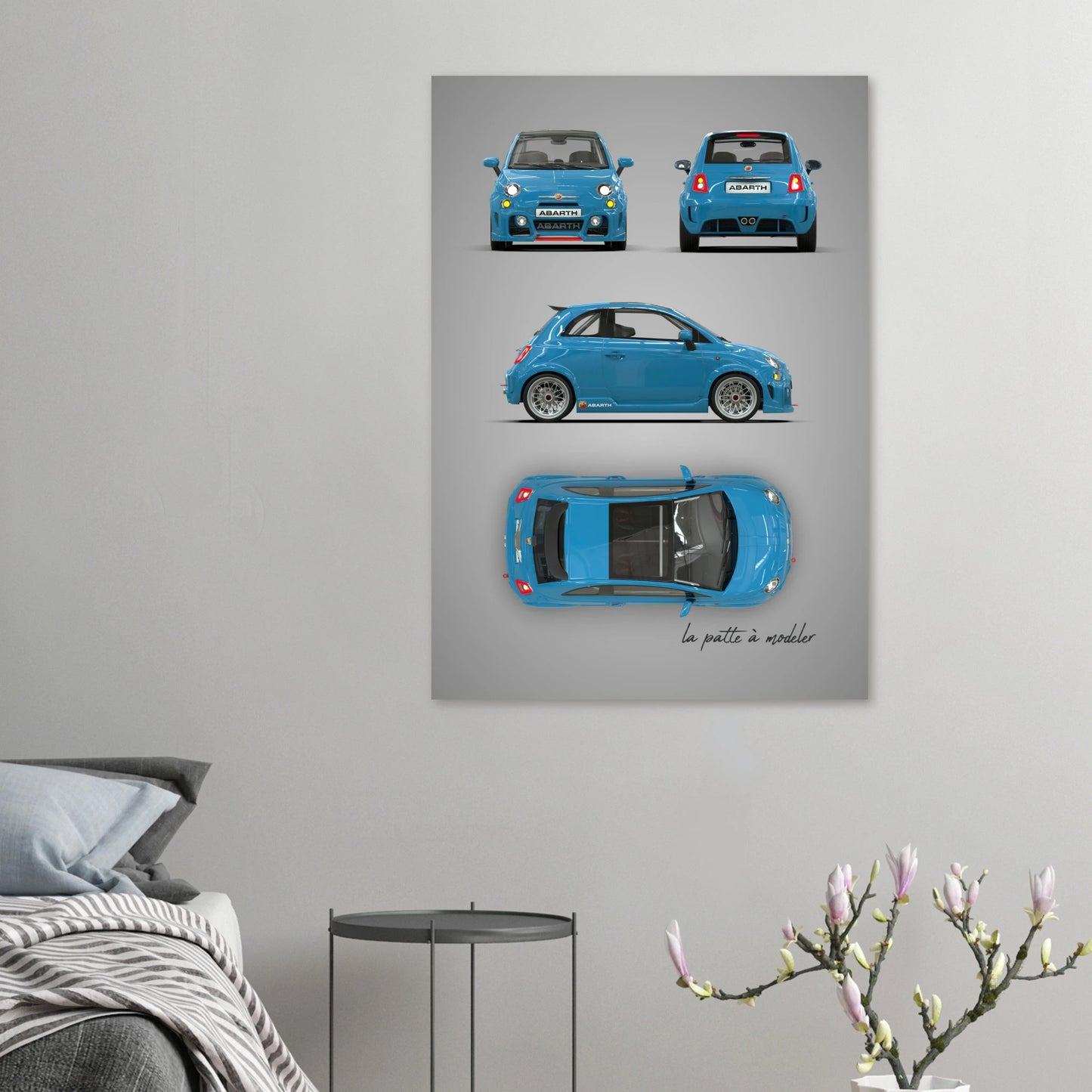 Italian Classic Car Aluminum Print - Vintage Icon Art