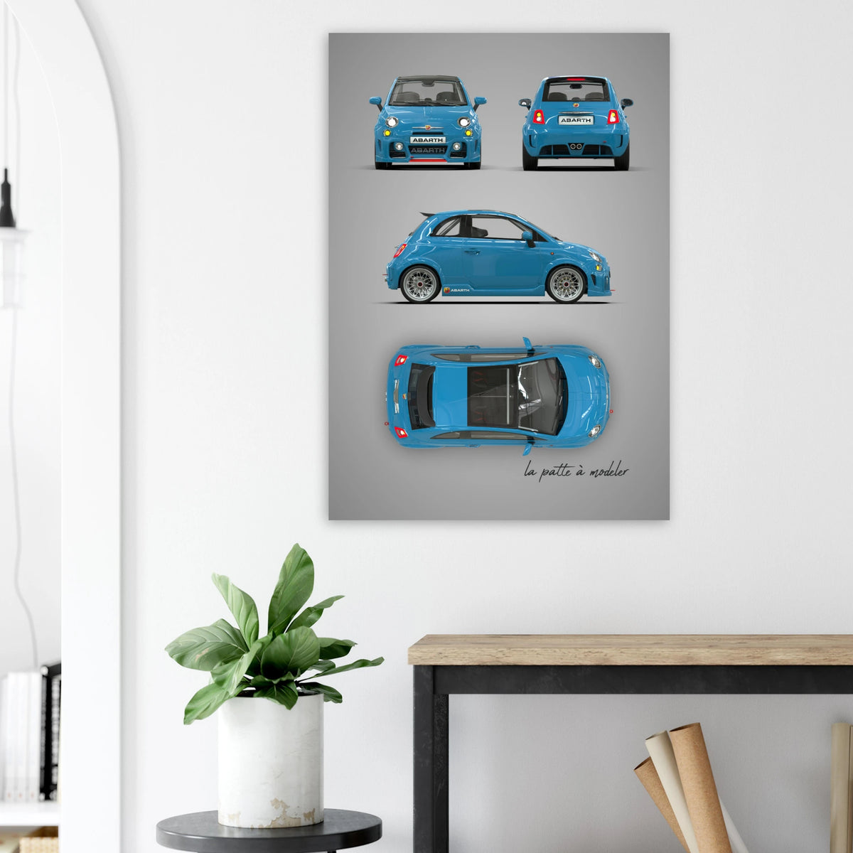 Italian Classic Car Aluminum Print - Vintage Icon Art