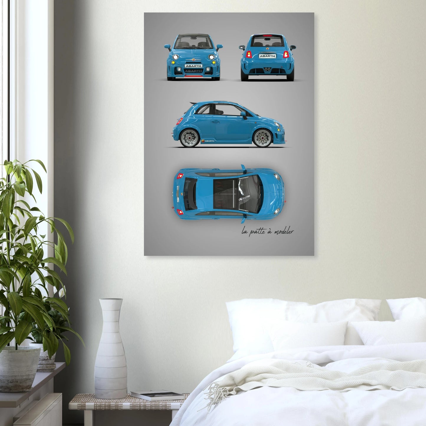 Italian Classic Car Aluminum Print - Vintage Icon Art