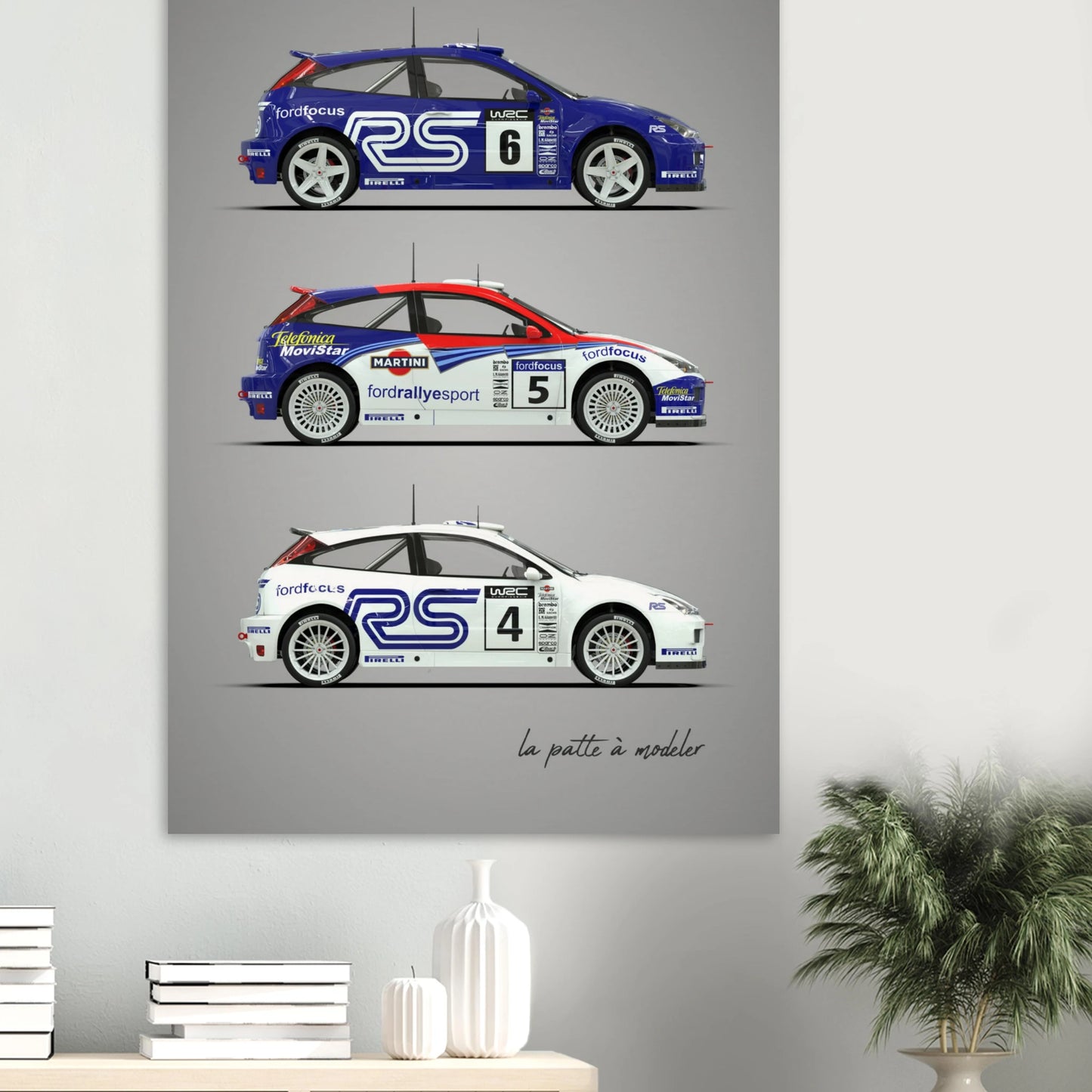Modern Rally Car Poster - Championship Motorsport Art Print